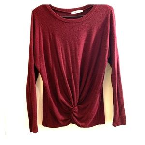 Soft Front Tie Long Sleeve